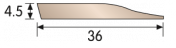 Genesis Diminishing Strip RDIM45 2 Metre Length 4.5mm Box of 20
