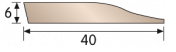 Genesis Diminishing Strip RDIM60 2 Metre Length 6mm Box Of 20 